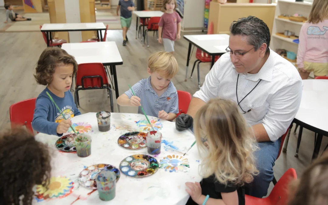 Norbeck Montessori painting and arts class image